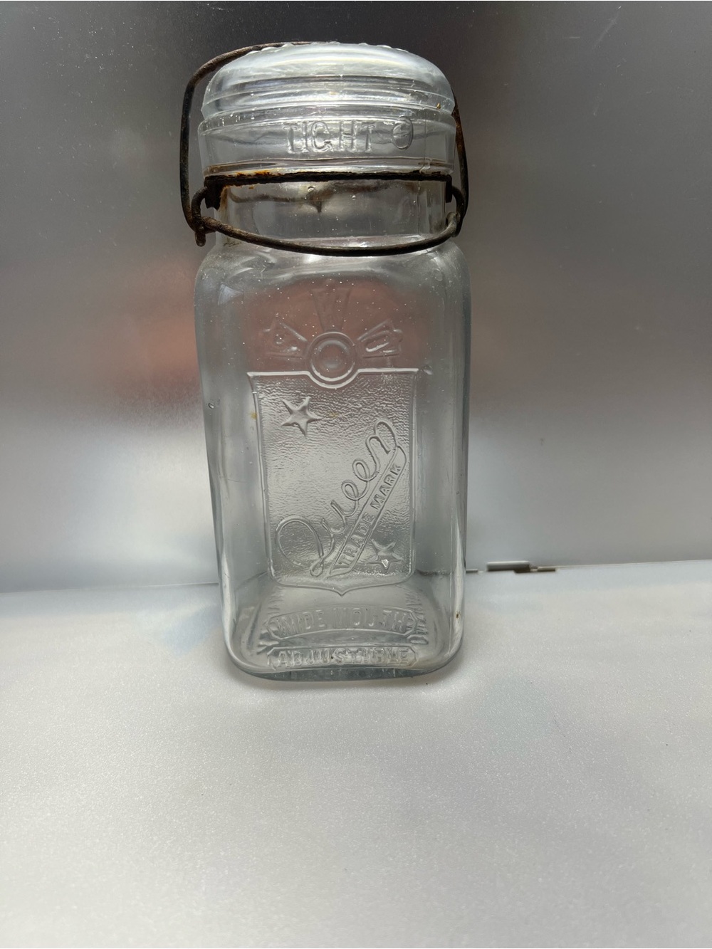 vintage Queen Wide-Mouth Canning Jar